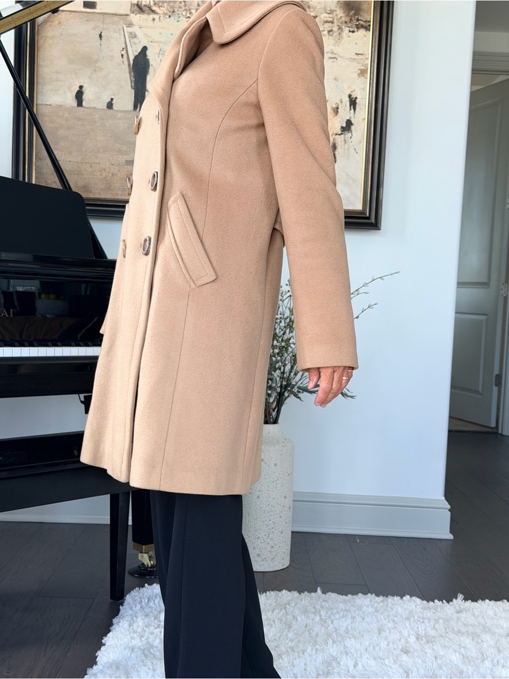 J. Crew Double-Breasted Pea Coat in Camel - Picture 4 of 4